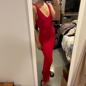 Red Zara Maxi Dress